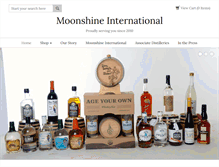 Tablet Screenshot of moonshineinternational.com